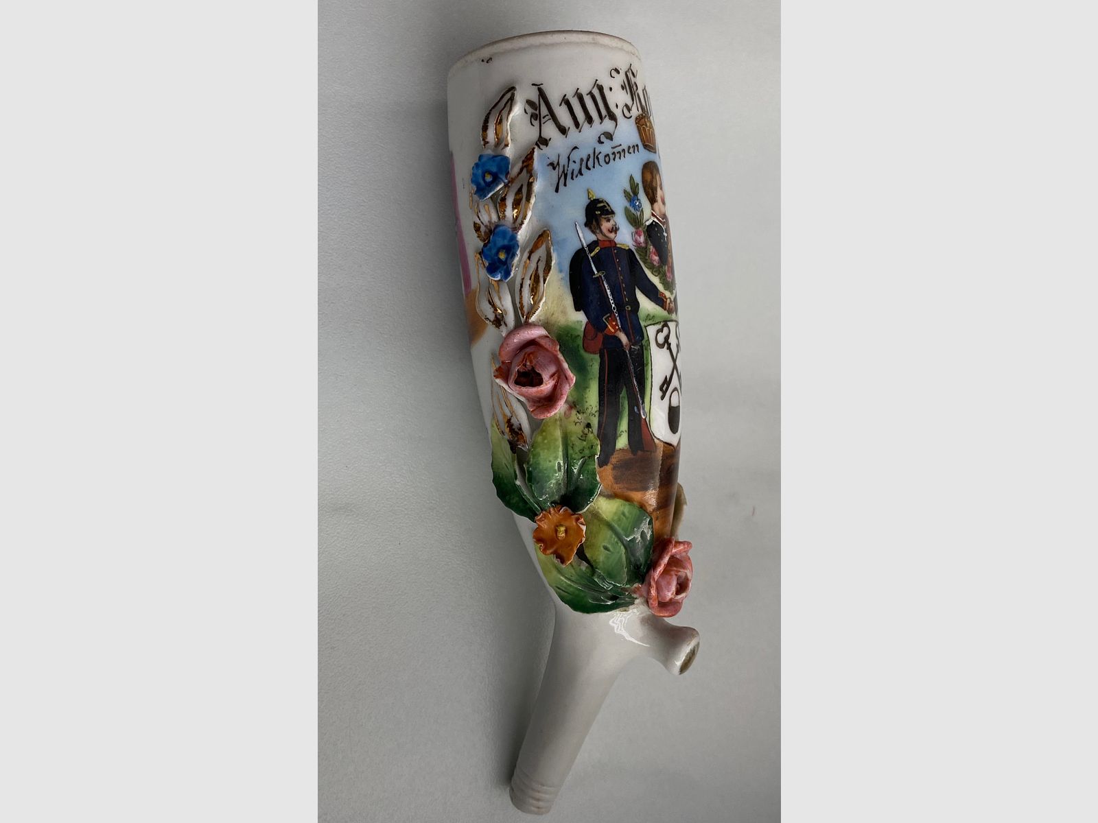 Pipe head and reservist picture, reservist pipe, porcelain, reservists, rock wood 1905