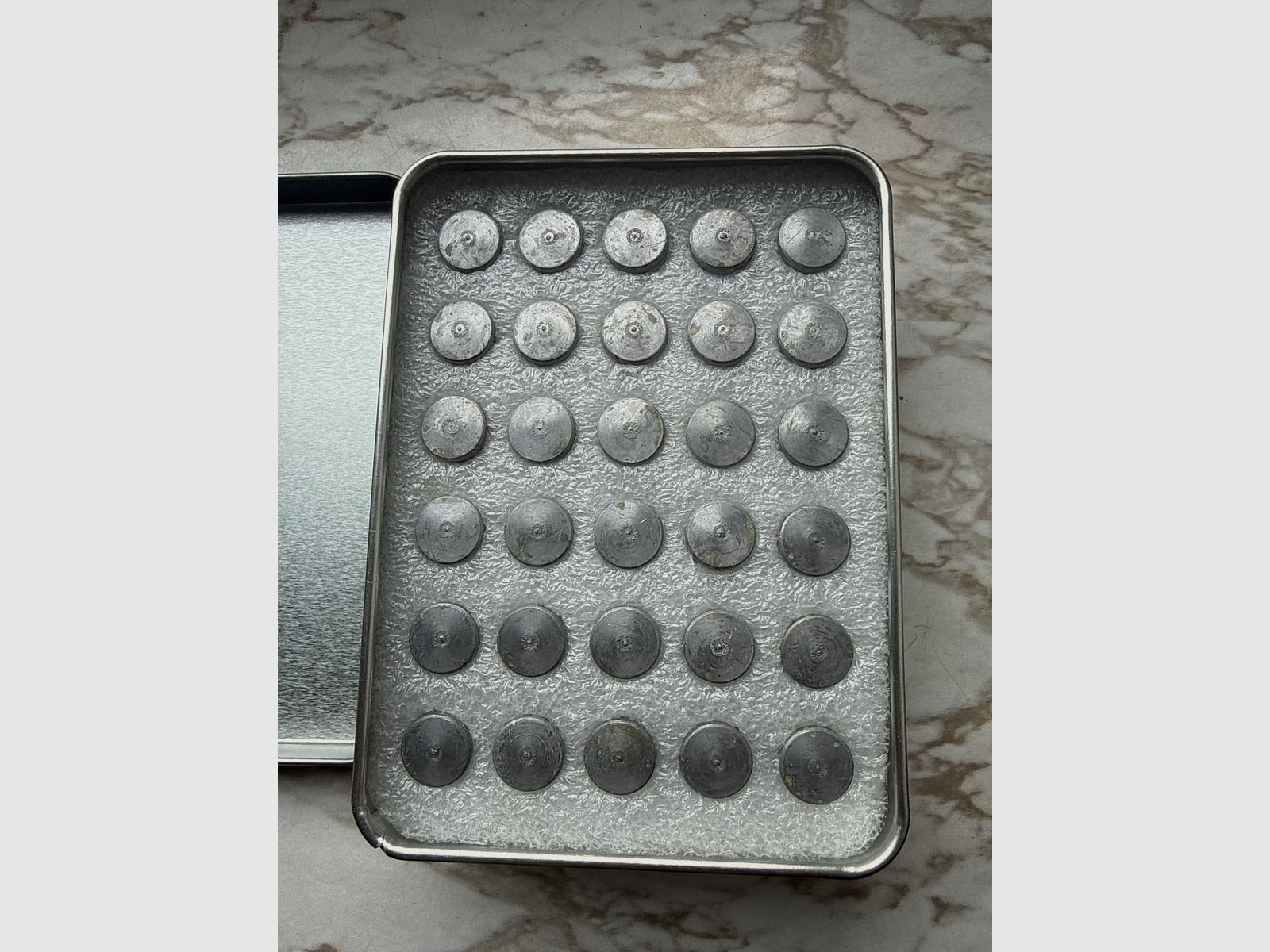AEA Exact Slugs .50 (.495) CAL / 12,58 mm – 225 gr Hollow Point – 5 Dosen (4x OVP, 1x vollständig)