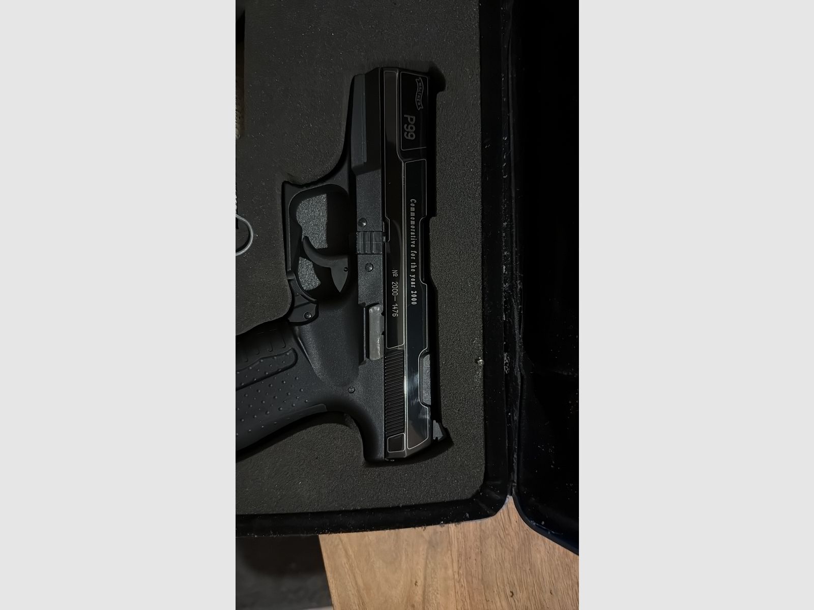 Walther p99 limited to 2000 pieces with certificate blank firing