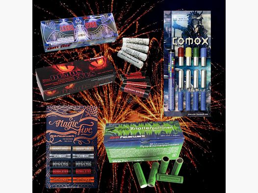 COLORFUL SKY SET !!! - Effektmunition/ Feuerwerk - 122 tlg.