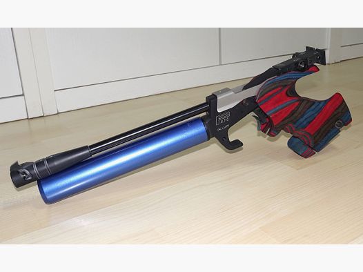 Tesro compressed air match pistol PA10 / top condition with accessories