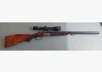 B 5 DRILLING SIMONS MOD. LUSSO CAL. 12-12-7X65R WITH PIGFOOT MOUNT AND ZEISS 6X42 SCOPE