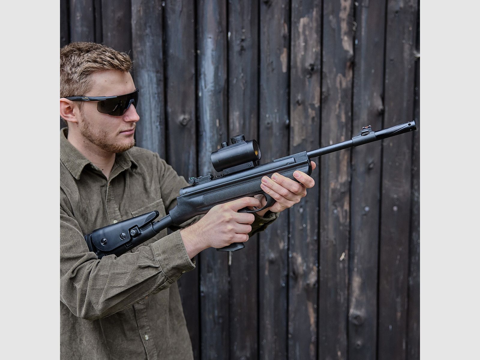 Mercury air Luftpistole 25 Super Charger Tactical Komplettset, Kal. 4,50