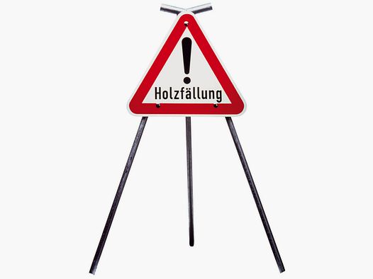 Warnschilder Holzfällung