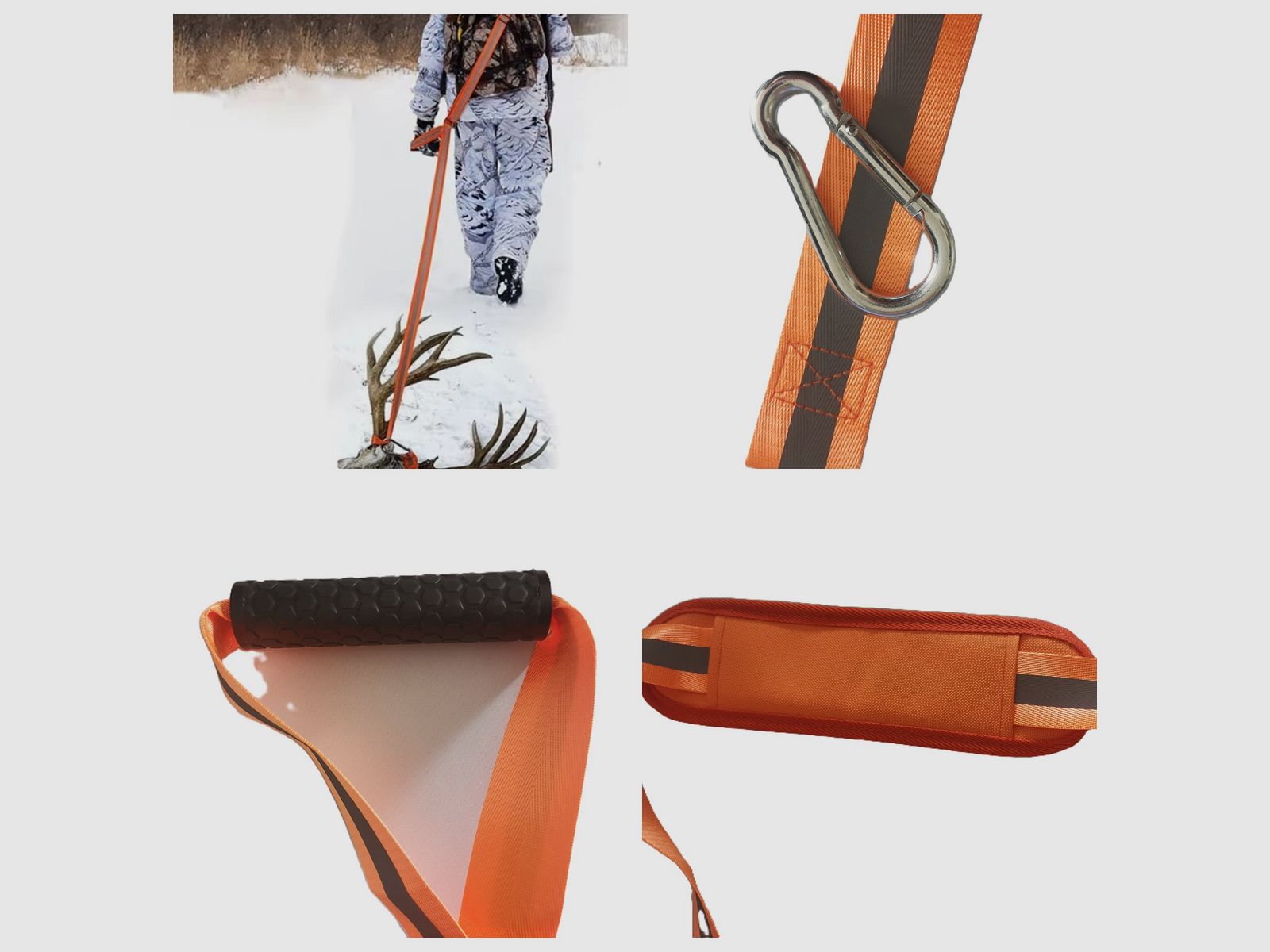 Bergegurt Wildbergehilfe Bergehilfe Leine Deer Drag Jagd Wild