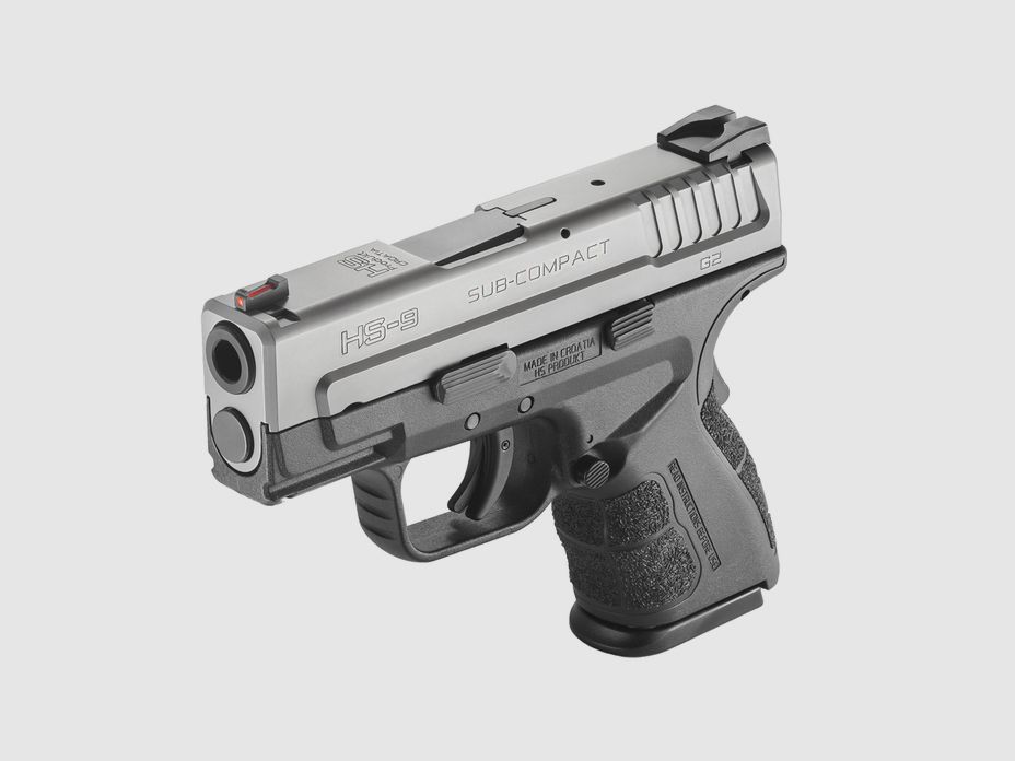 Pistolet HS-9 G2 3.0, 9 mm Luger, noir/acier, SubCompact