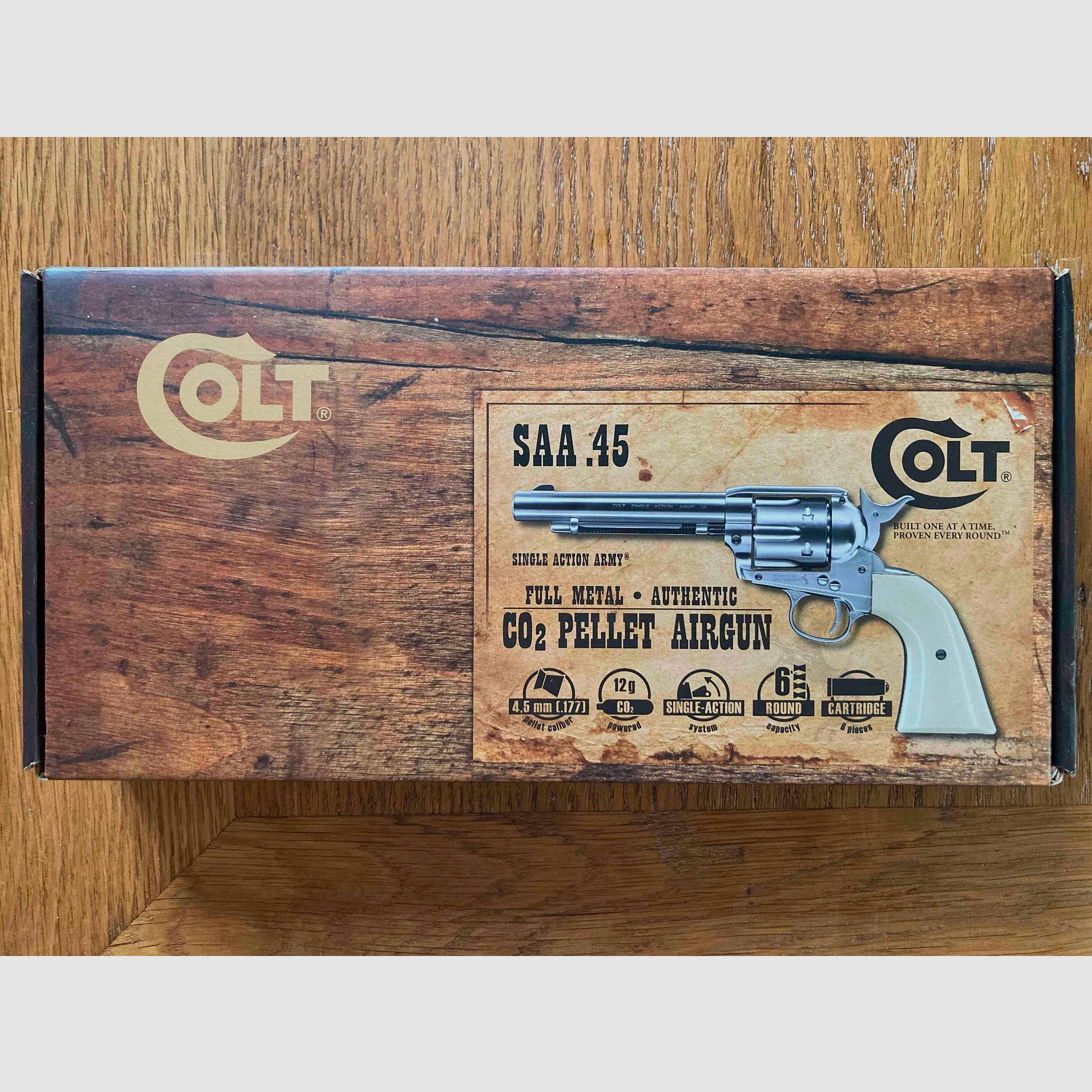 CO2 Revolver COLT SAA . 45  WHITE