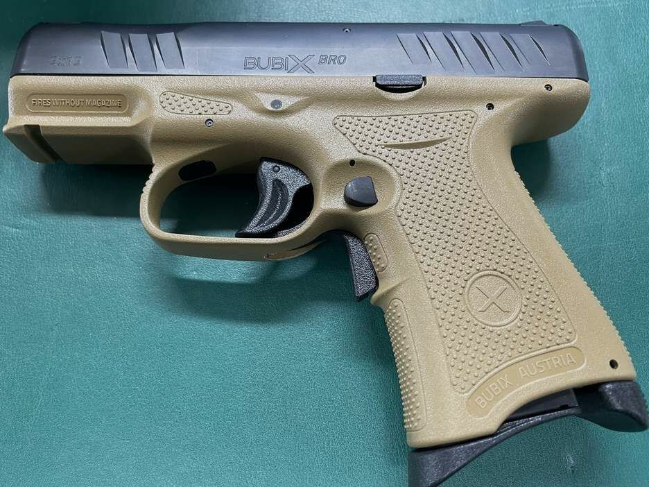 BubiX halbautomatische Pistole 9x19mm - Braun