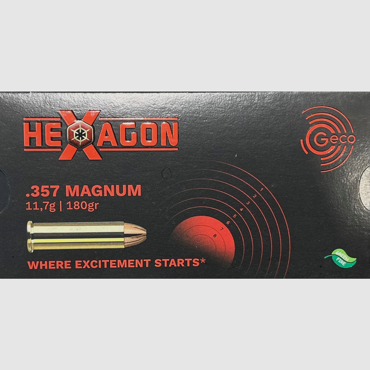 Geco .357 Magnum Hexagon 180grs - 50 shots