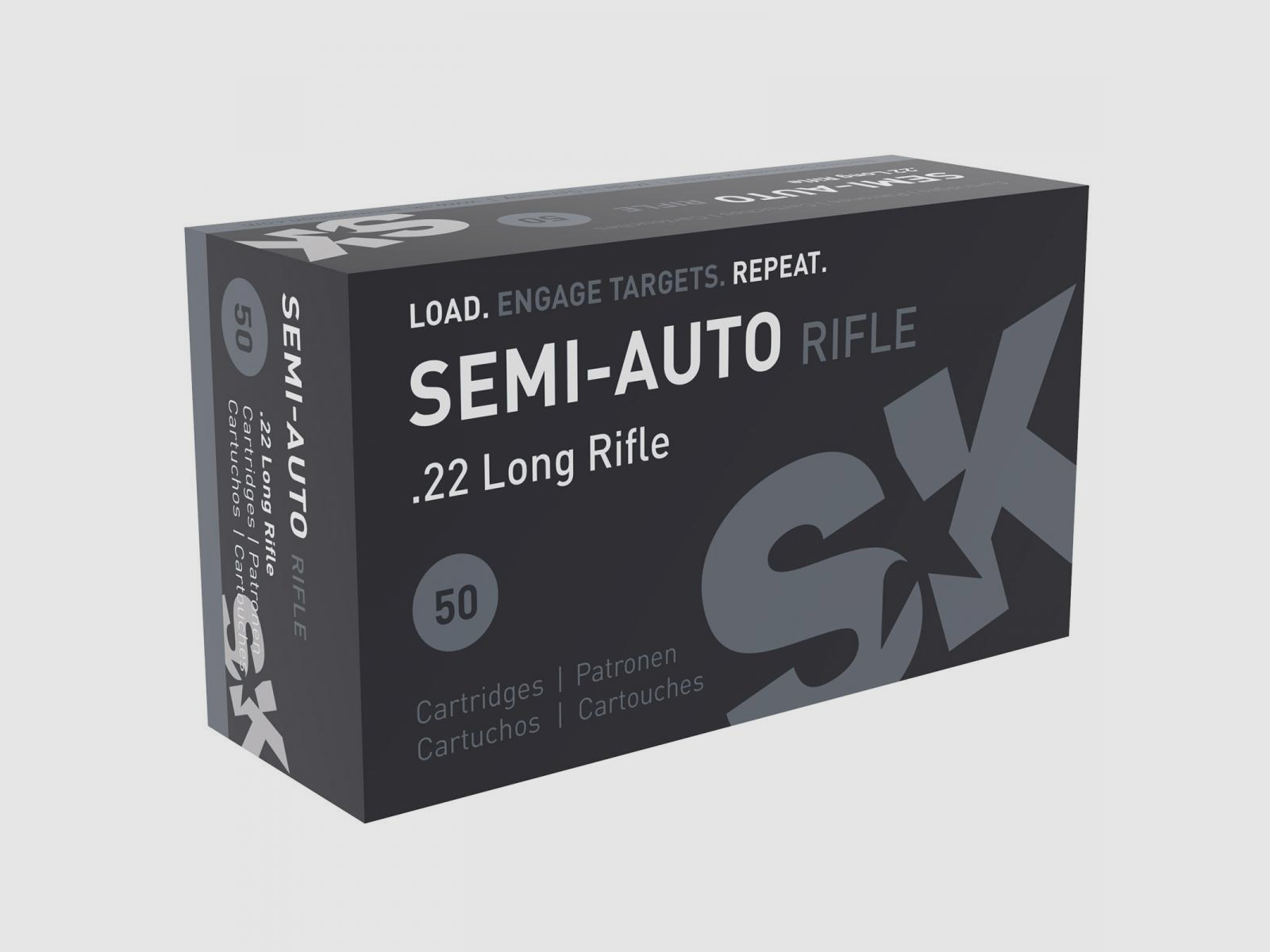 SK Semi-Auto Rifle .22 LR 40GR LRN 50 Patronen