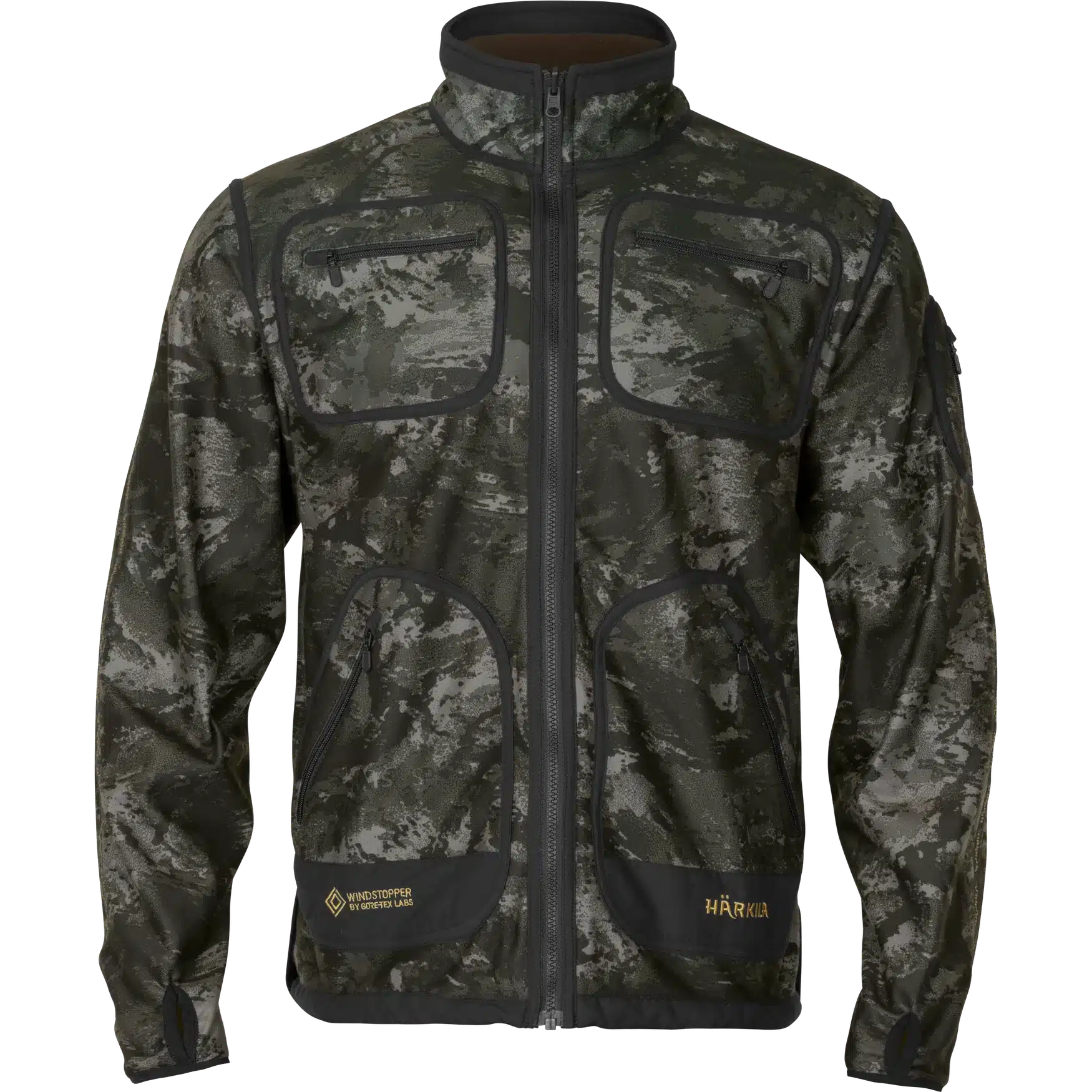 Härkila Kamko NOCTYX WSP Reversible Fleecejakke – AXIS MSP®Black/Willow green, billede 1 af 4