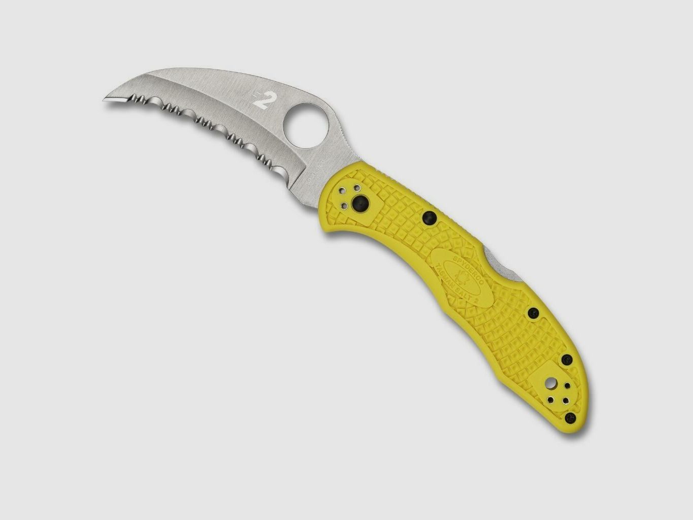 Spyderco Tasman Salt 2 Yellow Serrated, image 1 of 3