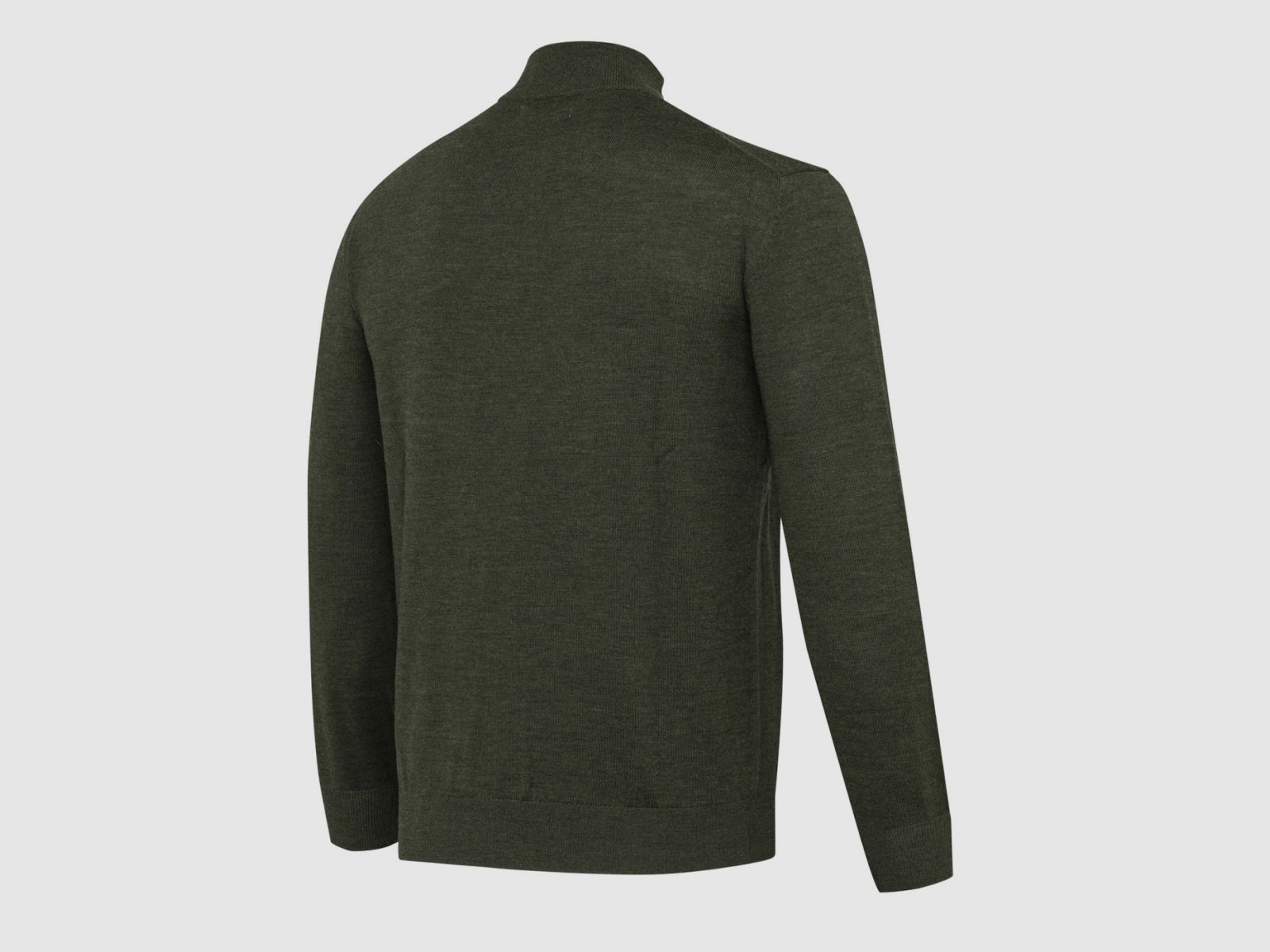 BERETTA Merino Half Zip Pullover Moosgrün