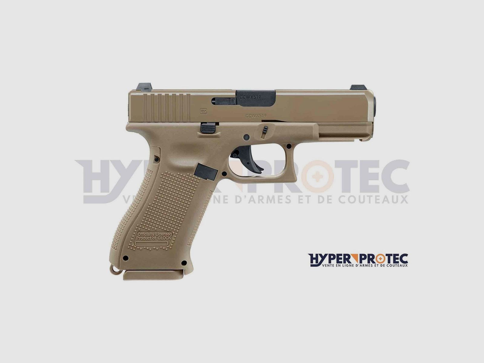 Pistole Stahlkugel Glock 19X