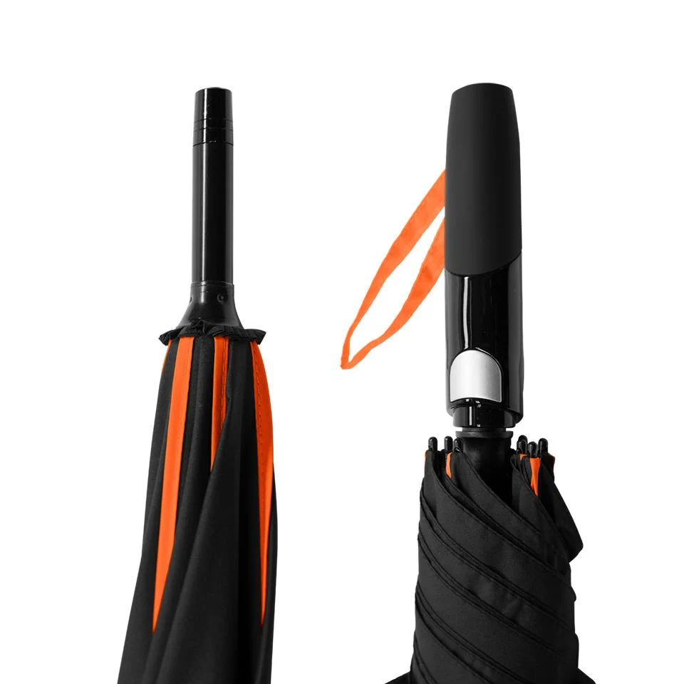 GLOCK Automatik-Stockschirm Schwarz/Orange Ø 115 cm #51232, Bild 4 von 4