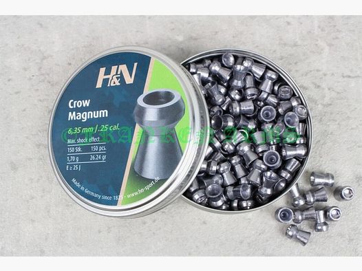 H&N Crow Magnum 6,35mm 150 Stück Staffelpreise