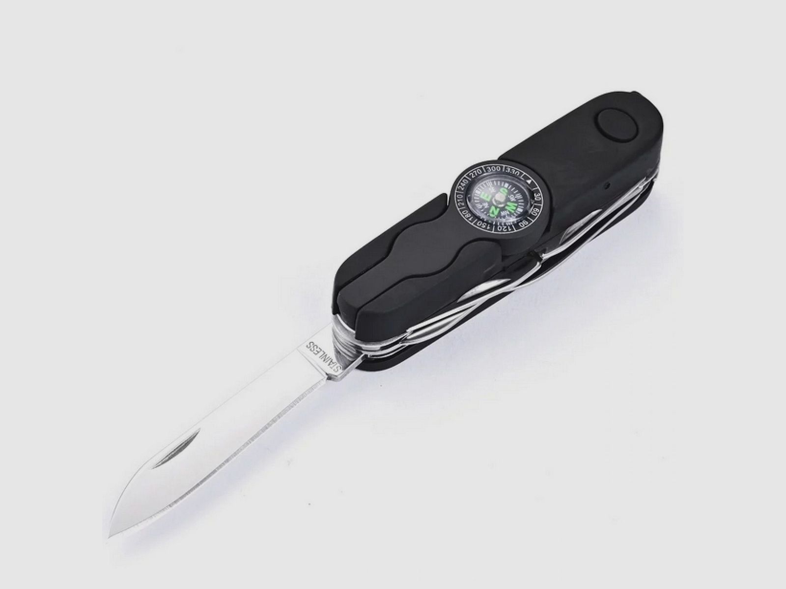Azymut Izeron Taschenmesser – 13 Werkzeuge + Etui, 90 mm, schwarz (HK20017-8BL), Bild 7 von 10