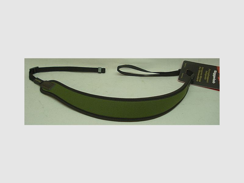 Binocular strap Outline contour - olive green with neoprene back