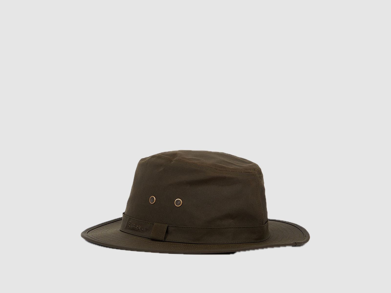 BARBOUR Dawson Wax Safari Hat Olive