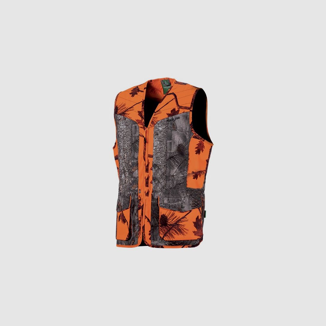 Gilet Kinder Treeland Camo orange / forest T600K, Bild 1 von 3