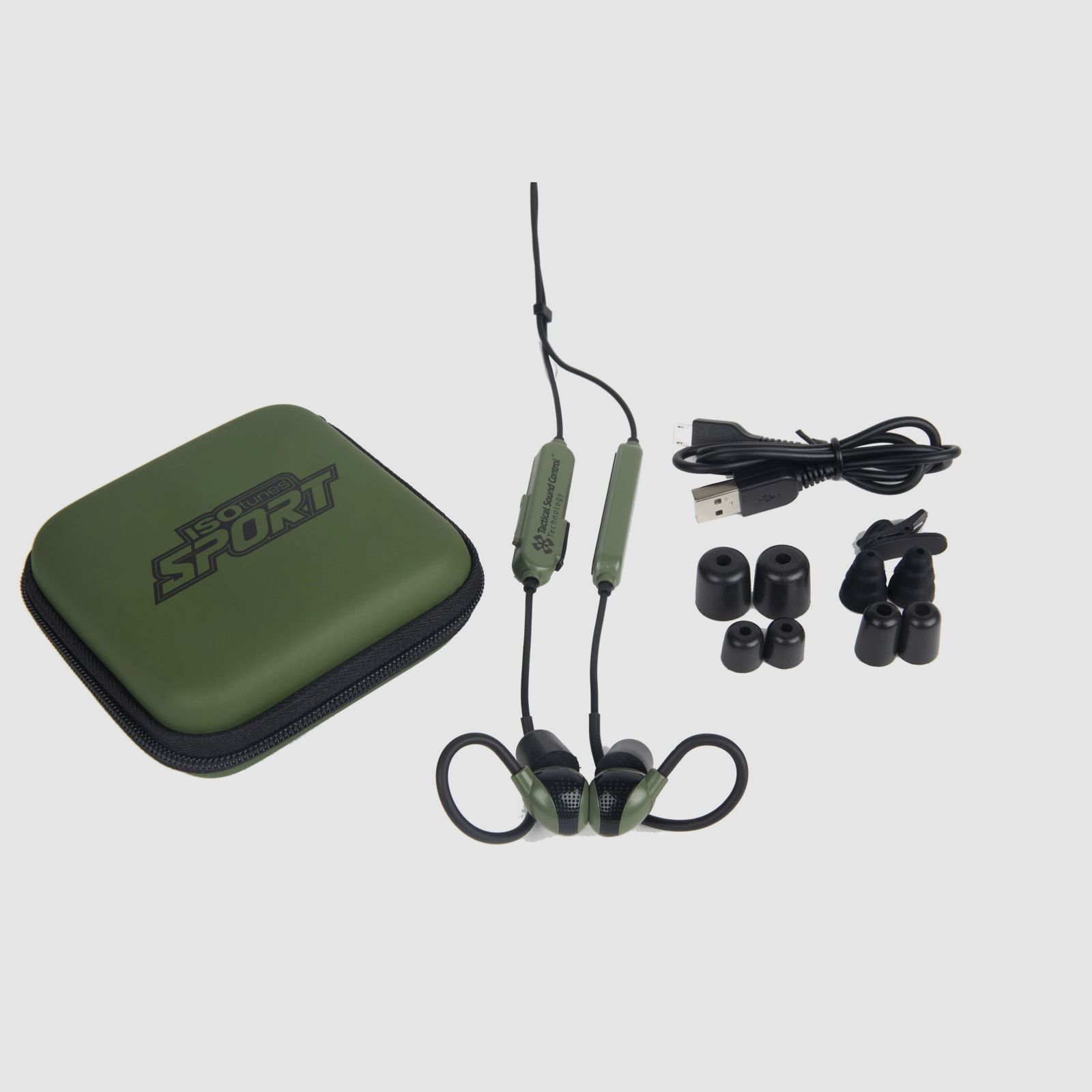 ISOtunes Sport Advance Tactical / mit Bluetooth / grün /