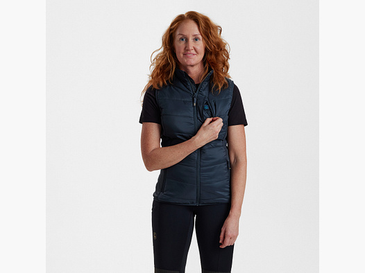 Chaleco Acolchado para Mujer Deerhunter Azul Oscuro 46