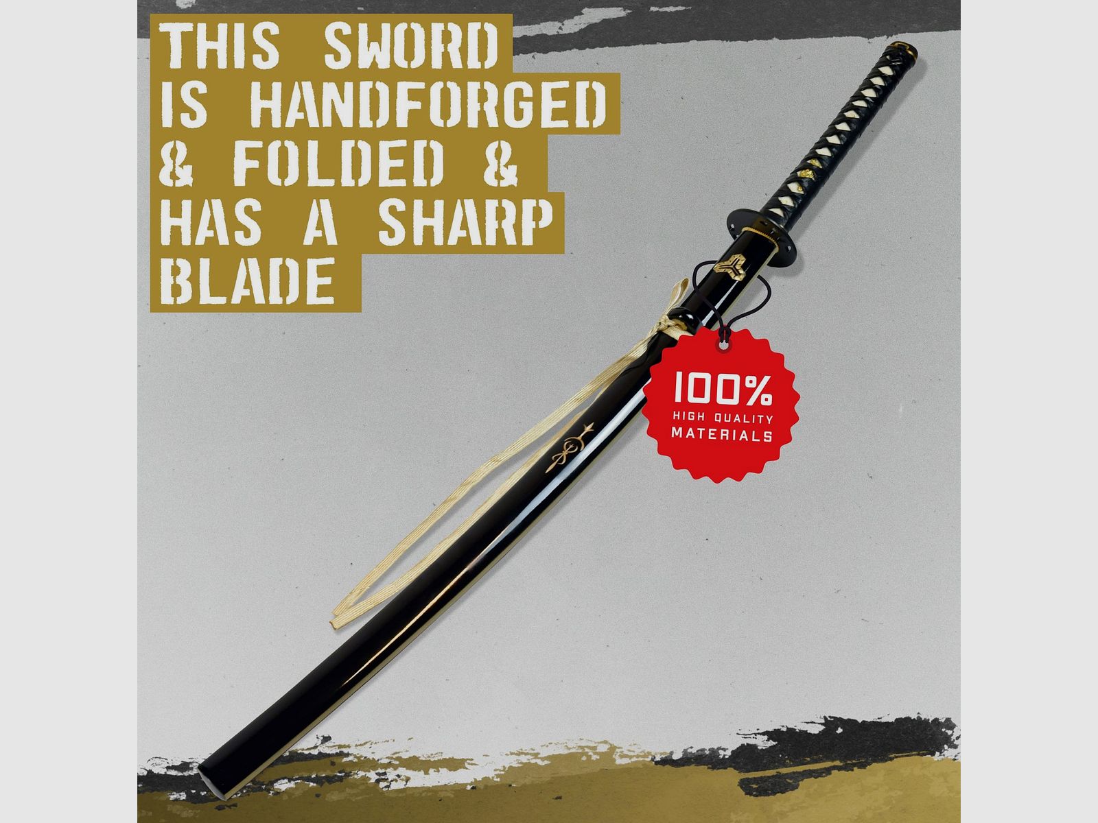"Töte Bill"     - Hattori Hanzo -      Handgeschmiedet & gefaltet, scharf - Blutdamast Edition"