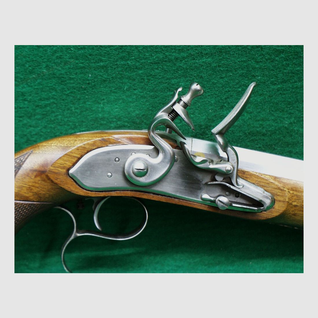 Artax Boutet Steinschloßpistole, Kal.45 glatt, steel finish