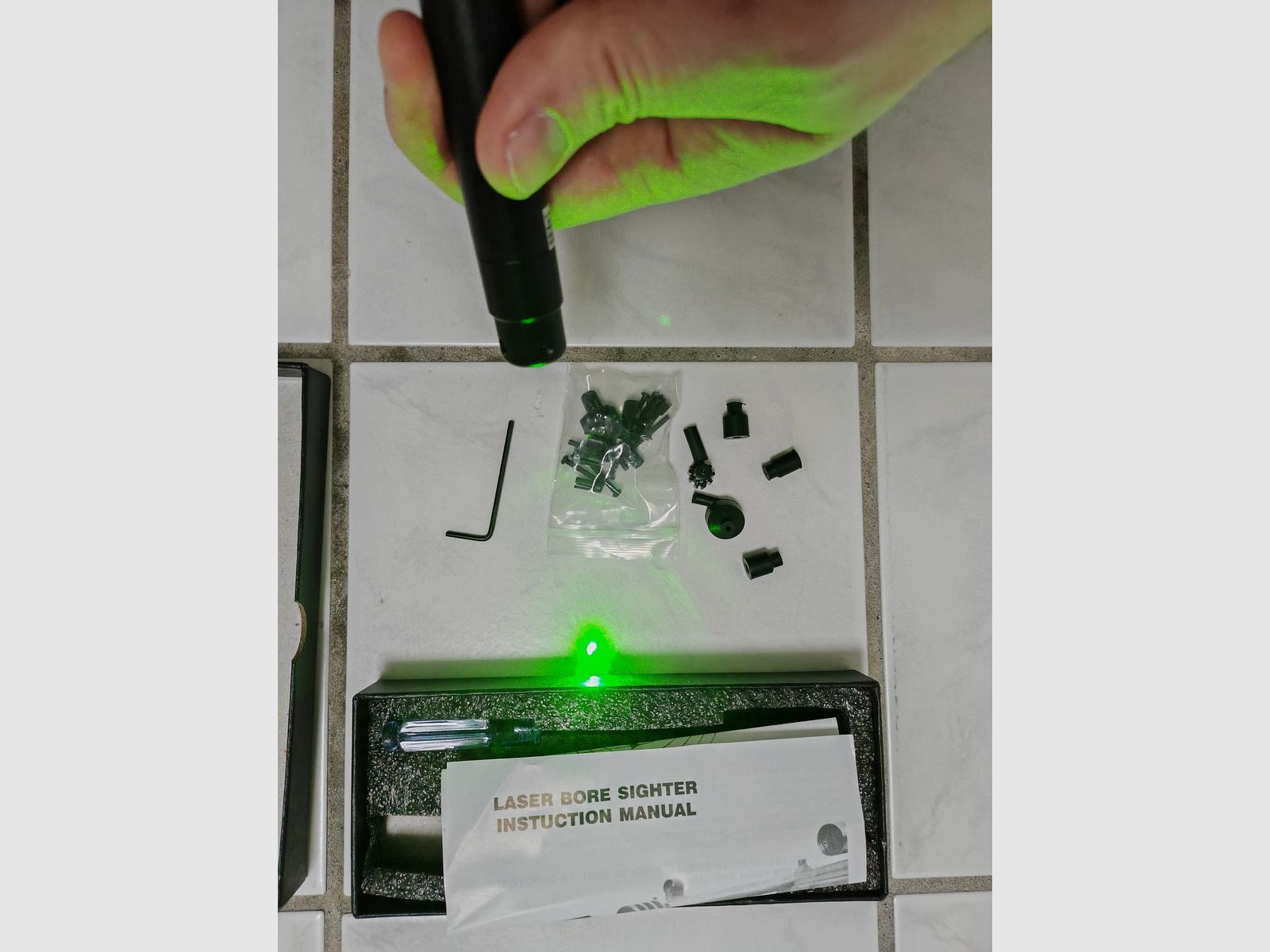 Einschießhilfe Schussprüfer | Grün | Bore Sight Kit
