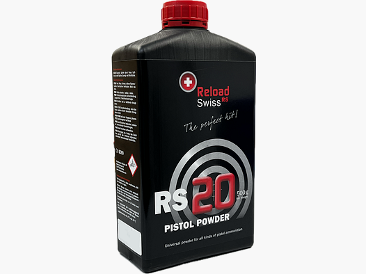 Reload Swiss NC powder RS20 0.5 kg container