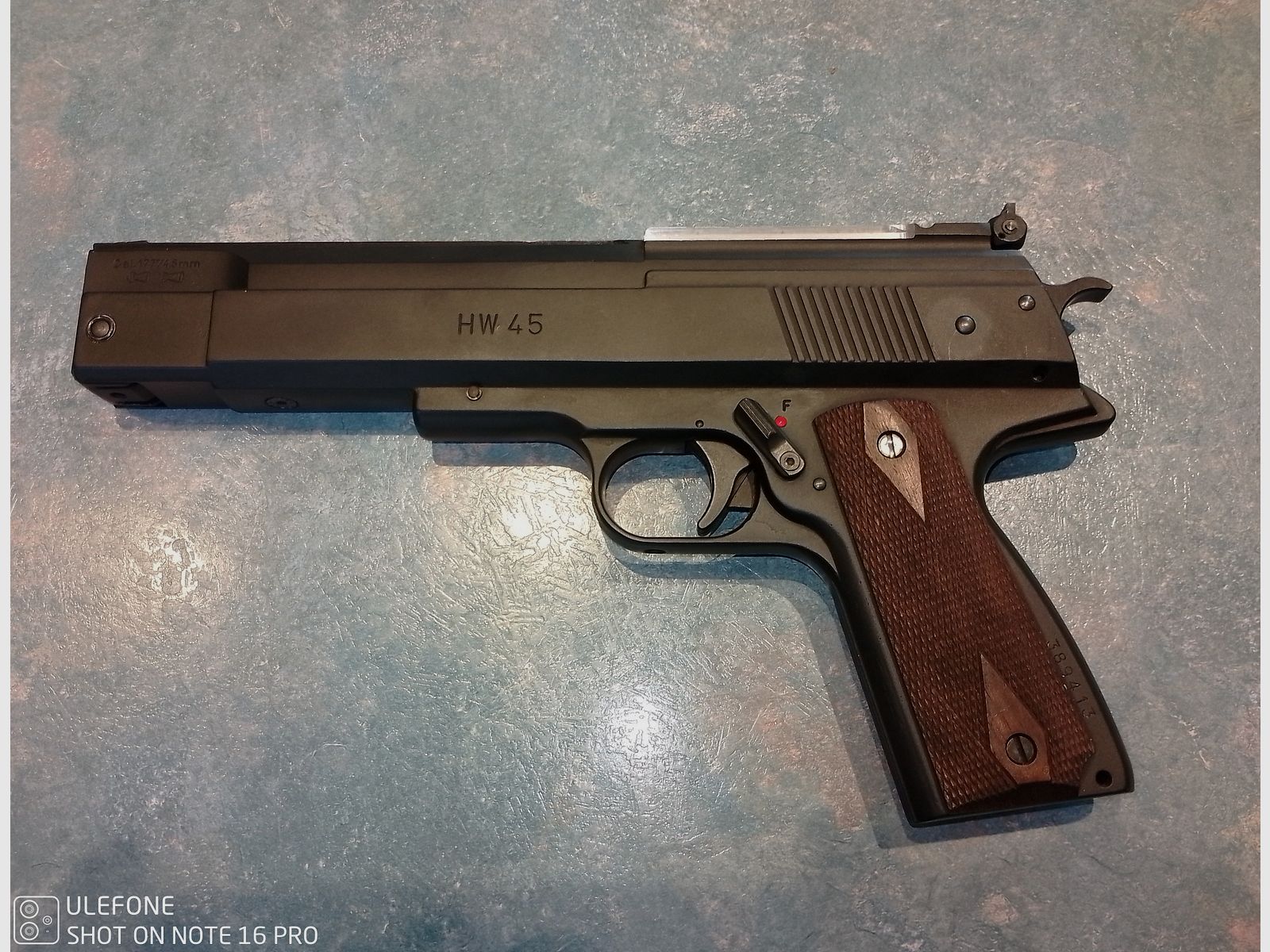 Weihrauch HW 45 Luftpistole,sehr stark im Durchschlag.Top Zustand 