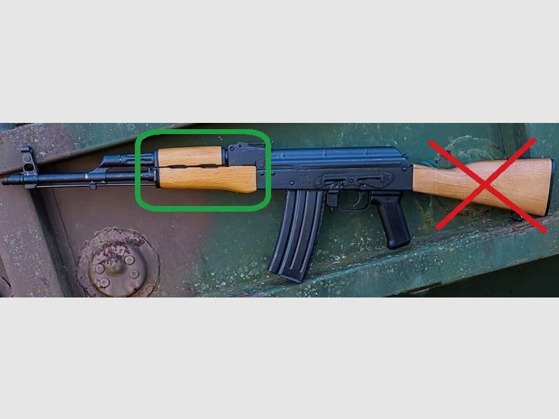 Guanti S.U.C.H.E rumeni "Sahne-Toffee" per AK di Cugir per AKM / WASR