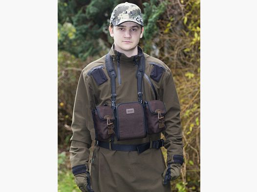 Mjoelner Toke 2.0 binocular carrying system Loden