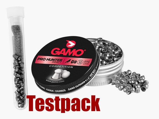 Testpack Rundkopf Diabolos Gamo Pro Hunter Impact Kaliber 4,5 mm 0,49 g glatt 40 StĂĽck