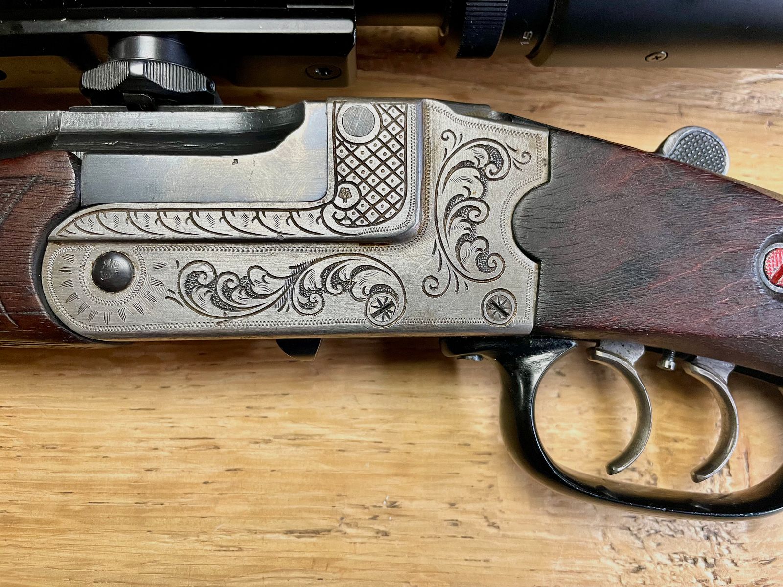 Rifle de cerrojo Zimmermann Z 66 cal. 10,3x60R con visor Luger 1,5-4,5x20