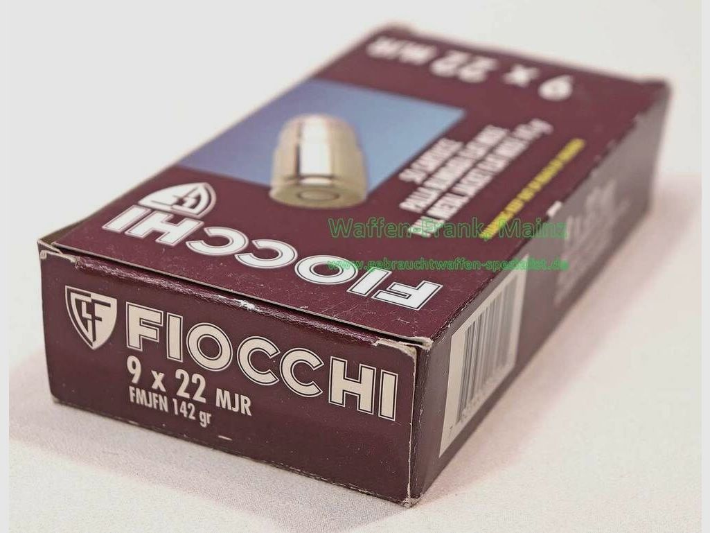 Fiocchi - Cartuchos de pistola italianos 9x22 / MJR