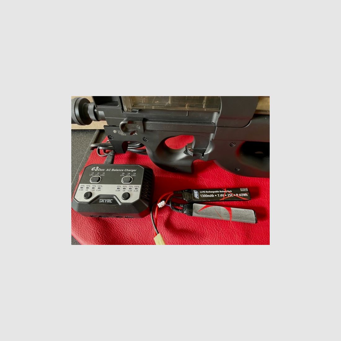 Airsoft Double Bell DB90 (P90) TR Silencer Sportline with Metal Gearbox (AEG, 6mm BB, Full Automatic) (From 14 years)