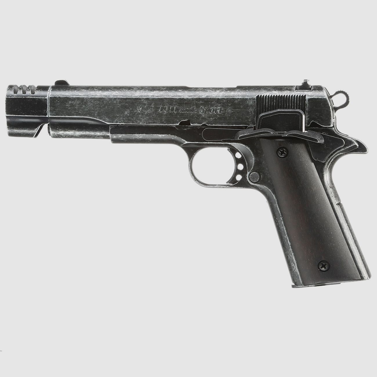 ME 1911 Modell Sport, Kal. 9 mm P. A. Knall, antik-look, Holzgriff