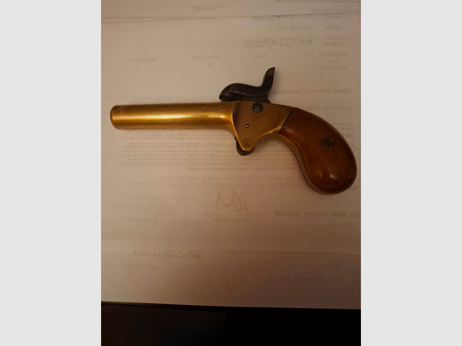 "ACHTUNG SAMMLER" Kirkland mod. Muff Pistol Kal.41