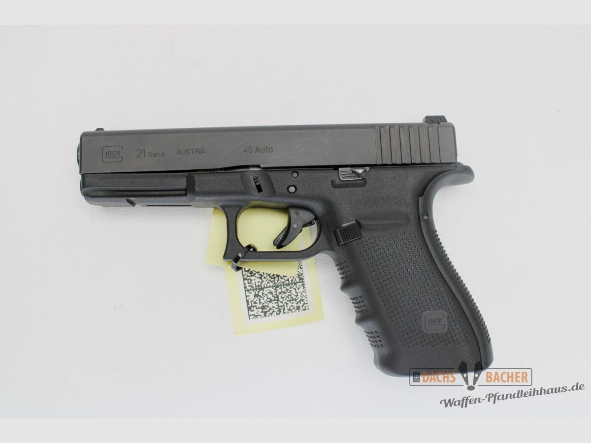 Pistole Glock 21 GEN 4 Kal 45ACP mit 2 Magazinen und Tasche, Bild 2 von 4