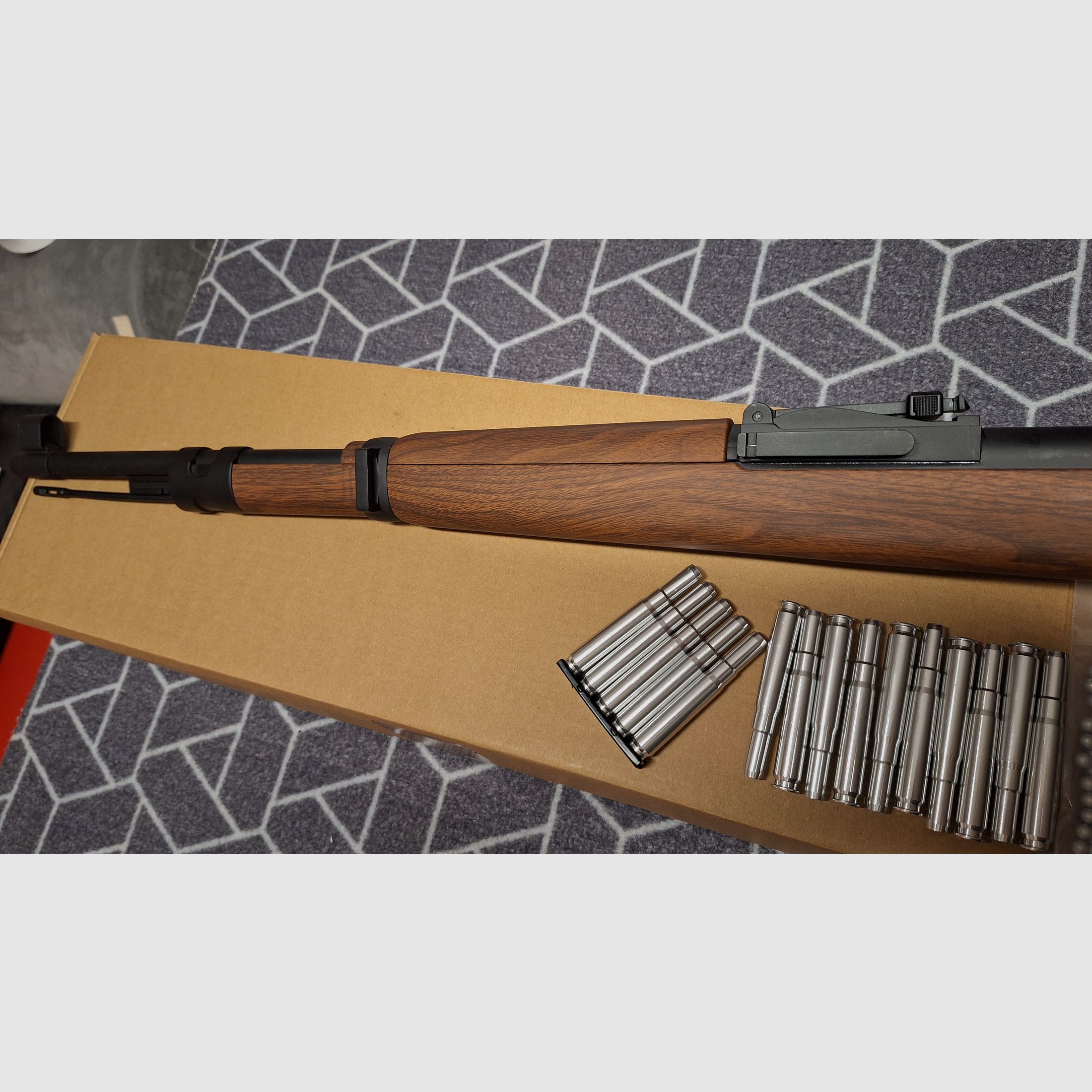 Karabiner 98K Bolt-Action Springer Gewehr mit Hülsenauswurf 6mm BB Holzoptik - Neuwertig!