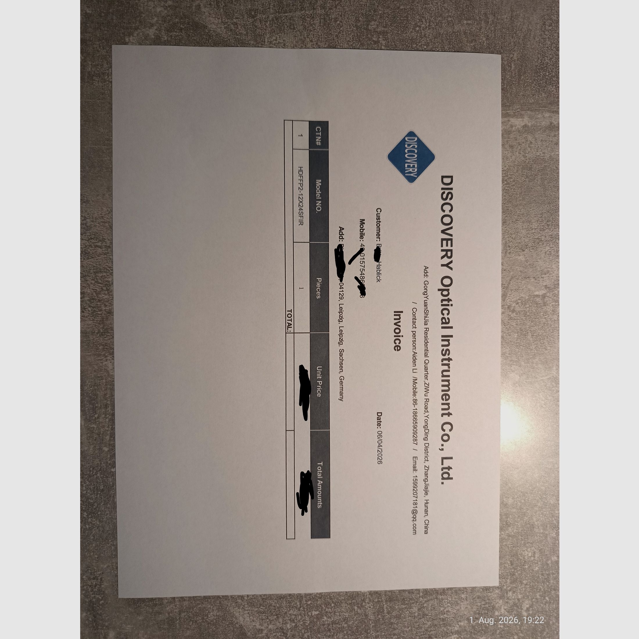 Discovery Optics HD 2-12x24 FFP z szybkozłączkami UTG
