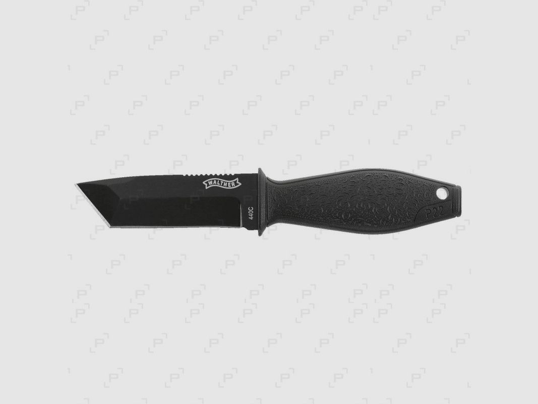 Couteau non fermant tactique WALTHER P22 TSK BLACK manche polymère, image 1 sur 2