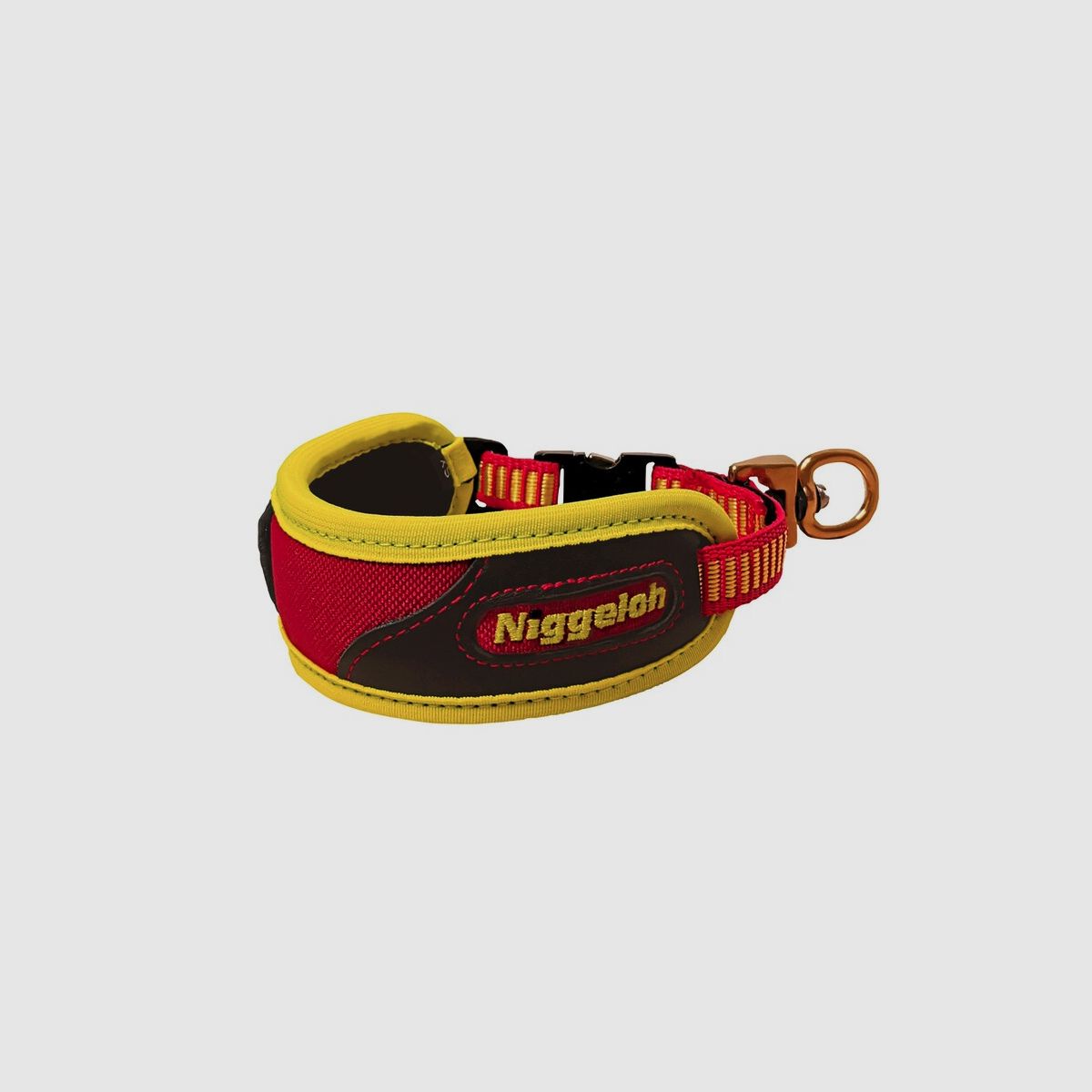 NIGGELOH Collier de Traîneau Jaune/ Rouge