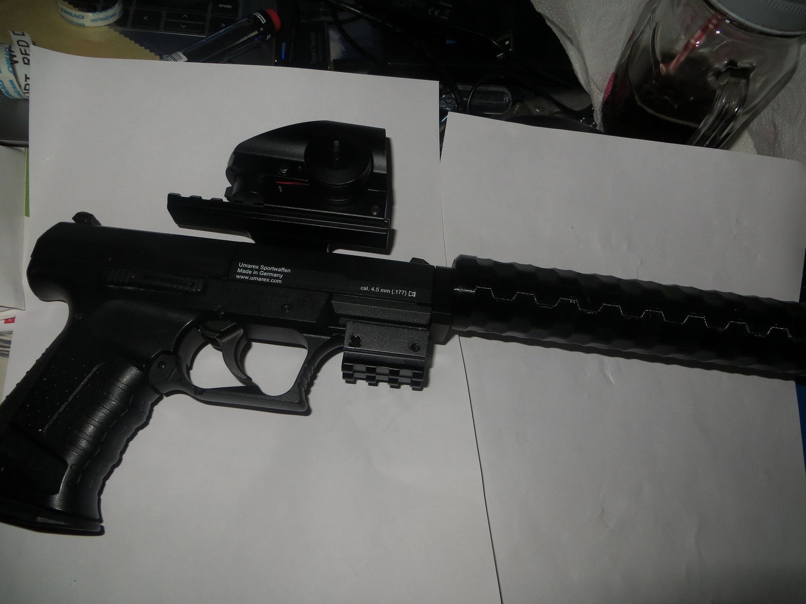 Walther CPSPORT (Baugleich Nighthawk) Mit RedDot und Moderator  (Däpferatrappe)