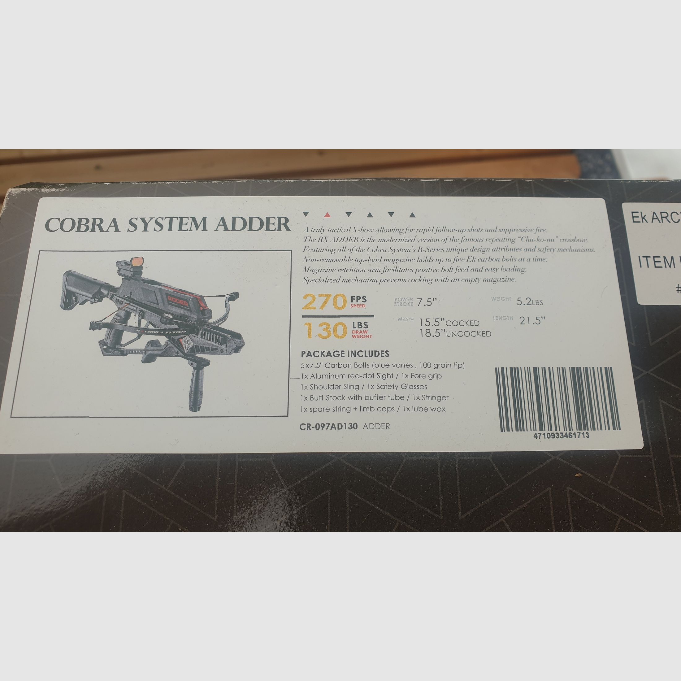 Armbrust Cobra Systeem Adder