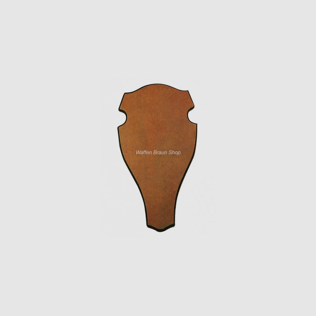 Plateau pour bois de cerf rouge et de daim, 45x24 cm, forme arrondie, sans fraisage, sombre