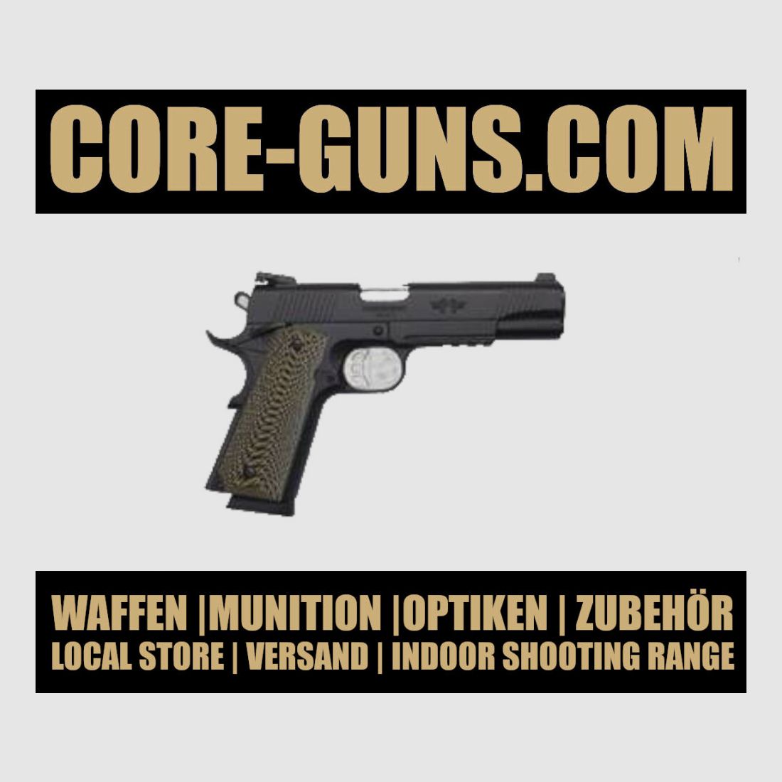 Messerschmitt 1911 Pistole 45ACP Luger schwarz sofort verfügbar