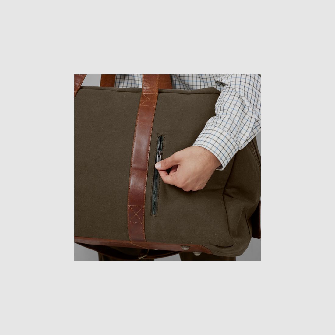 Wochenendtasche oliv - 65L - HÄRKILA, Bild 3 von 4