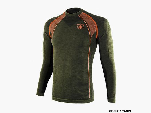 TRABALDO – MEN – THERMAL SHIRT – LIGHTWOOL SHIRT M/L Green/Orange